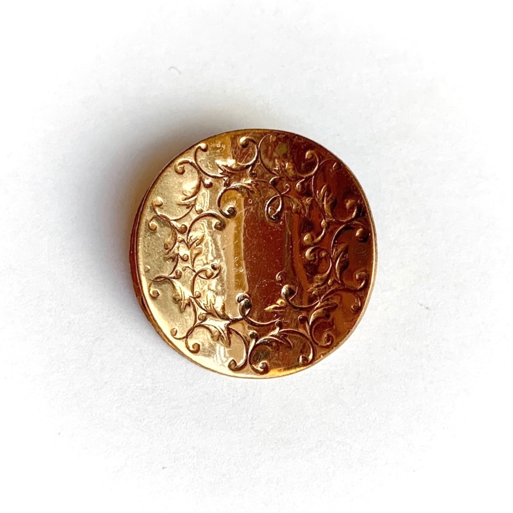 VTG Gret Barkin Hand Wrought New Hope PA Copper Brooch Pin